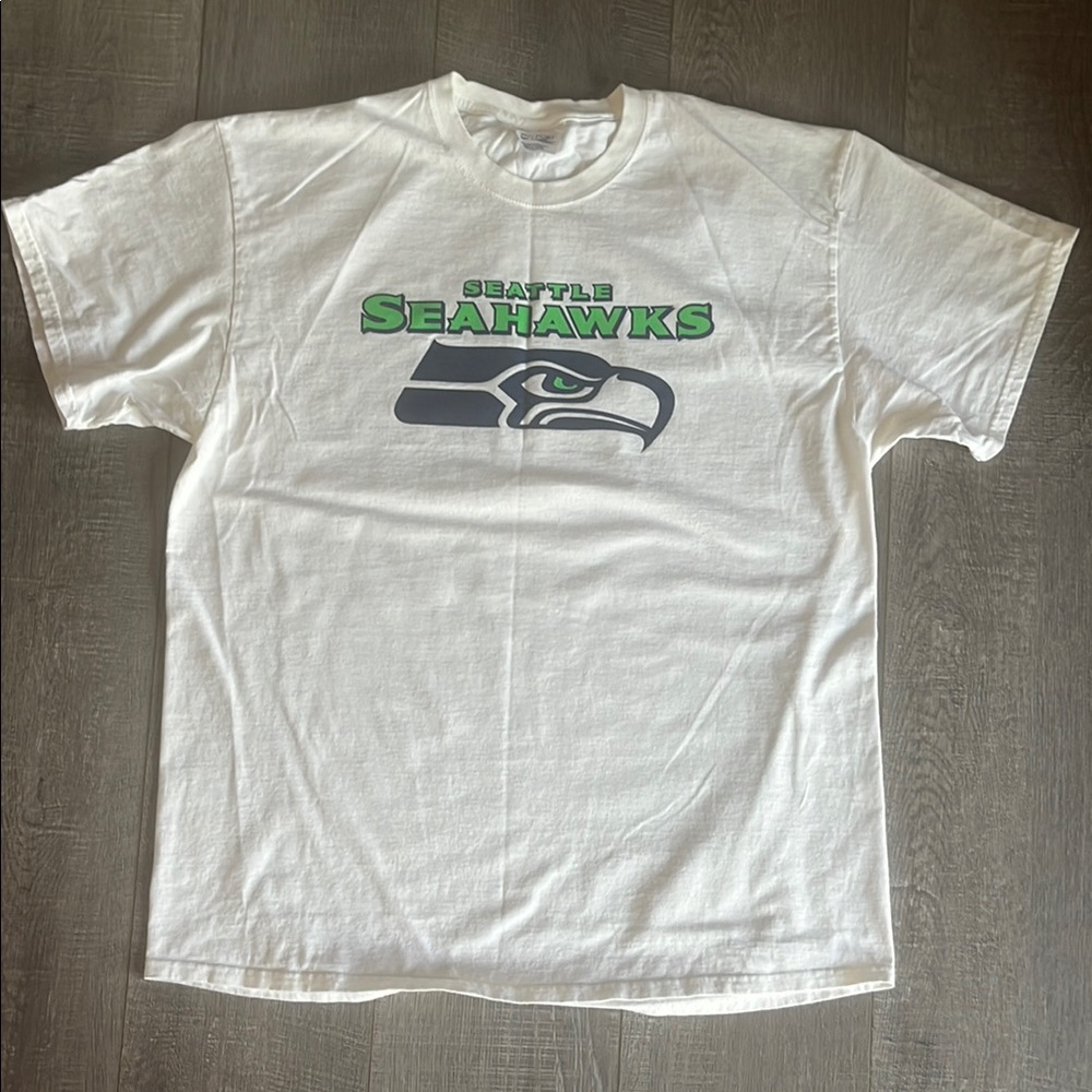 Port and Company Seattle Seahawks White T-Shirt